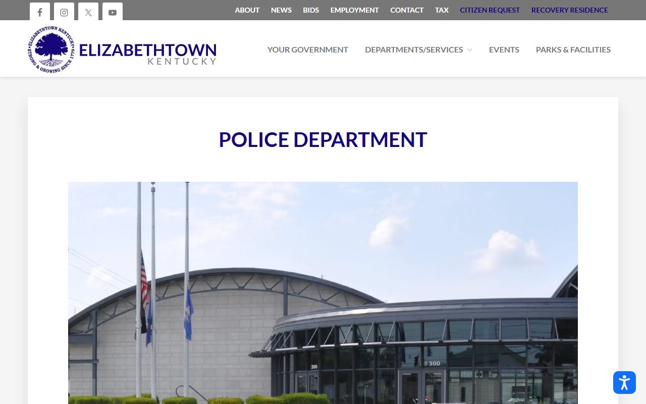Elizabethtown Police Department building