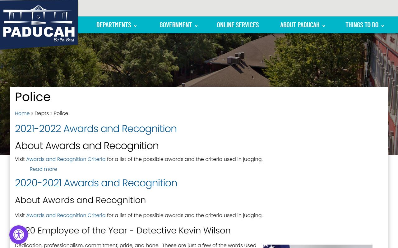 Paducah Police Department building