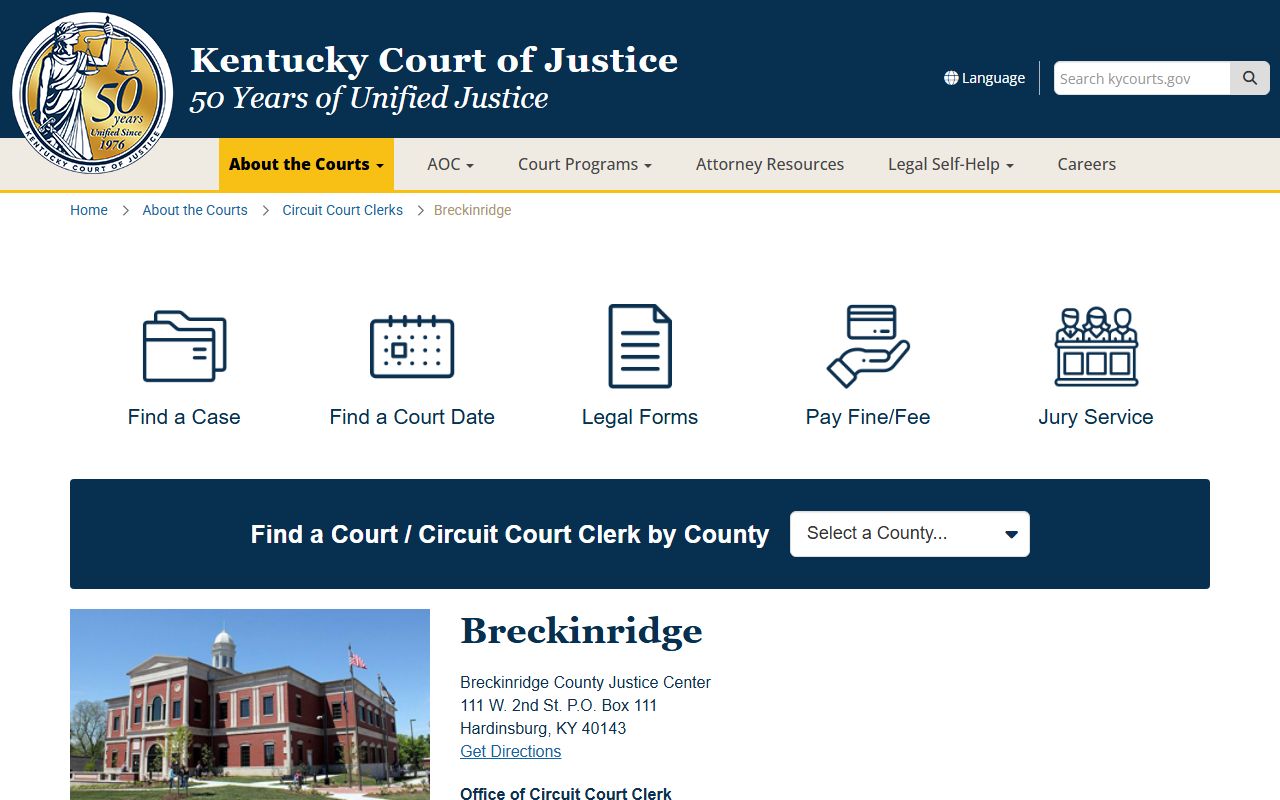 Breckinridge County Bench Warrants reference