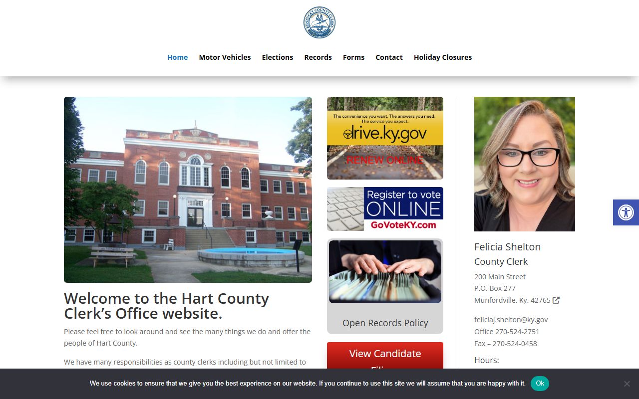 Hart County Clerk Website