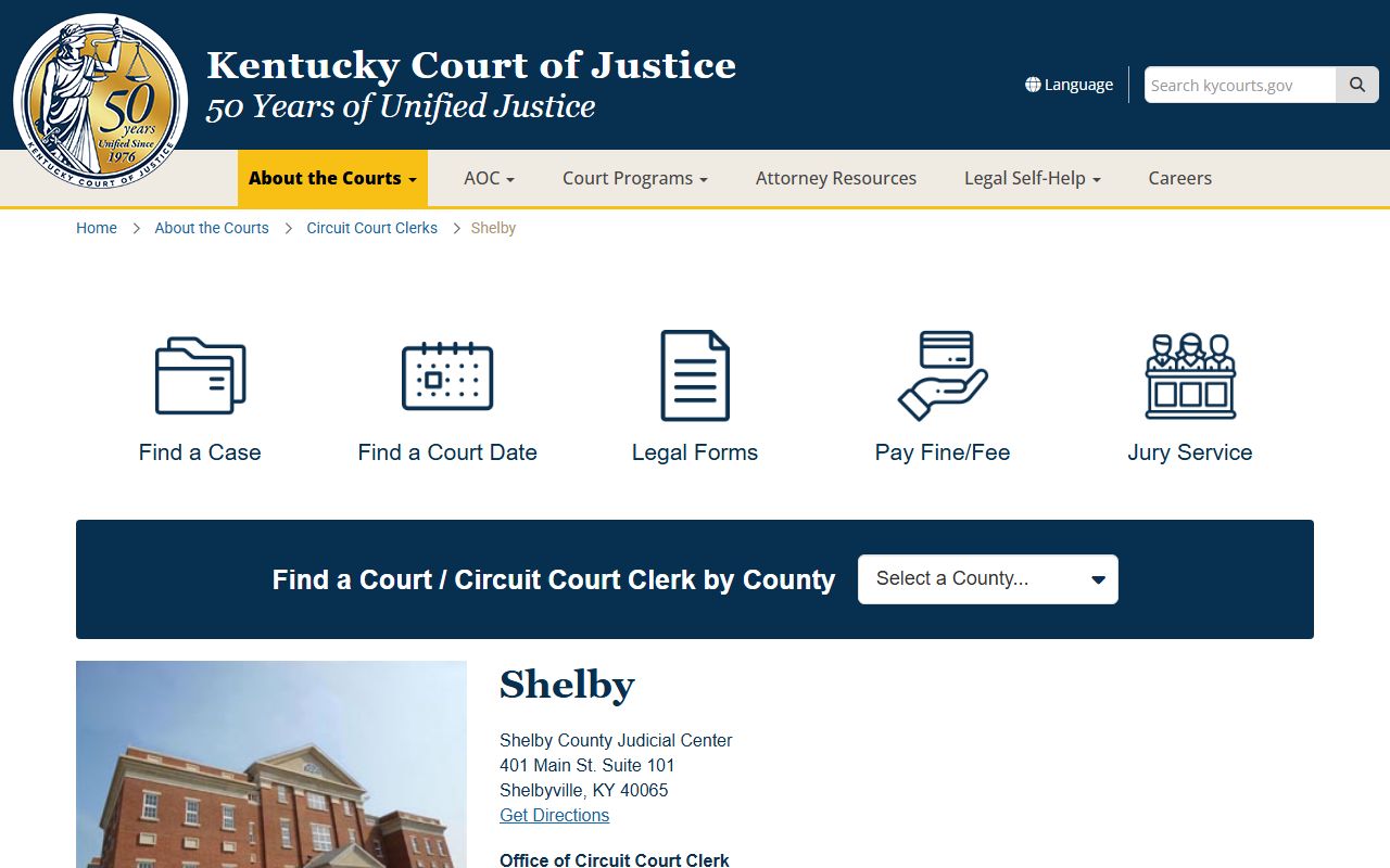 Shelby County Circuit Court Information