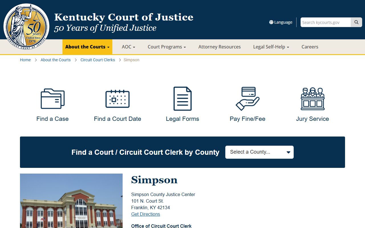 Simpson County Bench Warrants reference