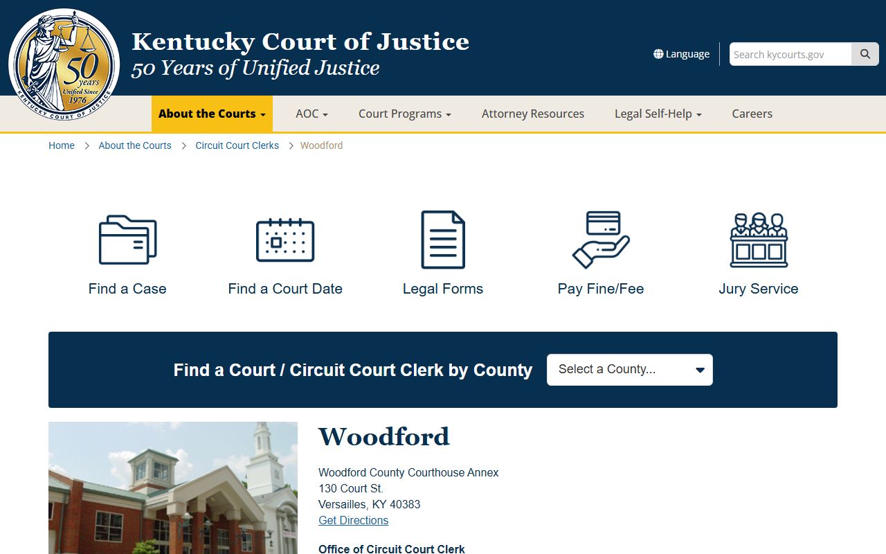 Woodford County Circuit Court information
